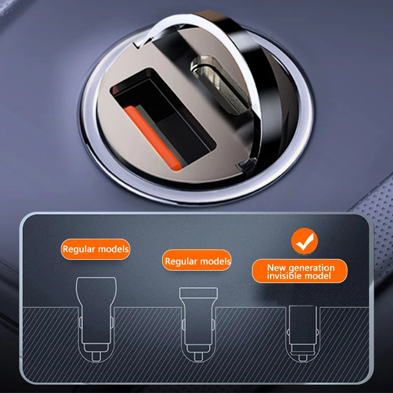 100W Mini Car Charger | Fast Charging USB-C & QC3.0 for iPhone, Xiaomi, Samsung, Huawei - Image 12