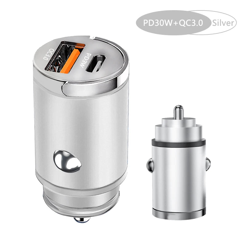 100W Mini Car Charger | Fast Charging USB-C & QC3.0 for iPhone, Xiaomi, Samsung, Huawei - Image 5