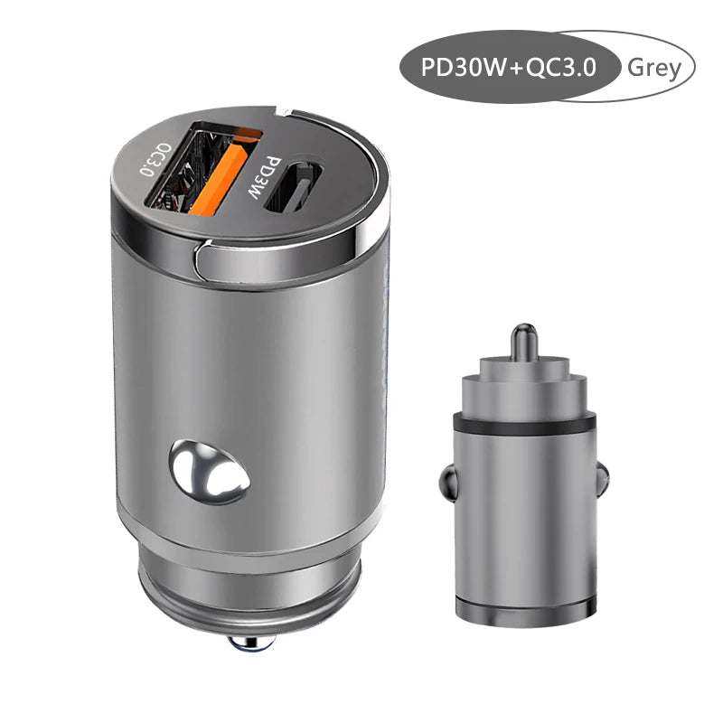 100W Mini Car Charger | Fast Charging USB-C & QC3.0 for iPhone, Xiaomi, Samsung, Huawei - Image 6