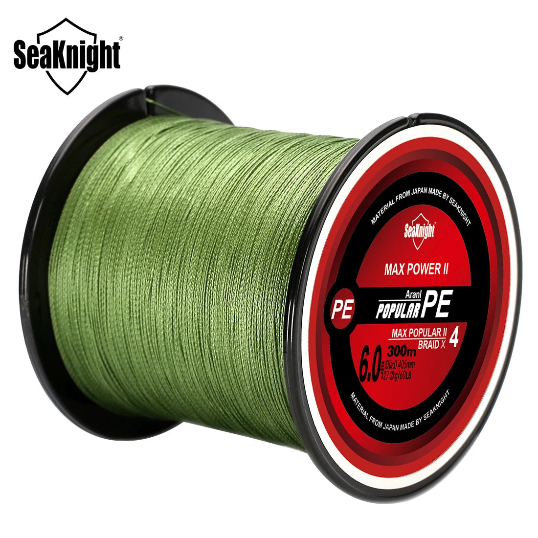 SeaKnight TriPoseidon Series 4 Strands 300M PE Braided Fishing Line (8-60LB) - Smooth Carp Multifilament