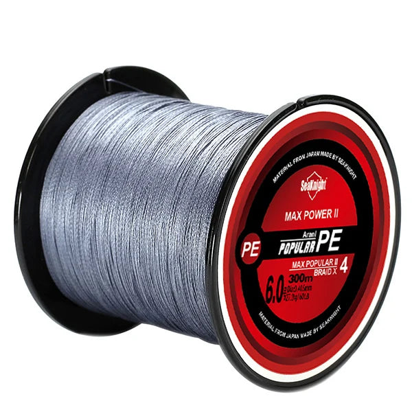 SeaKnight TriPoseidon Series 4 Strands 300M PE Braided Fishing Line (8-60LB) - Smooth Carp Multifilament - Image 7