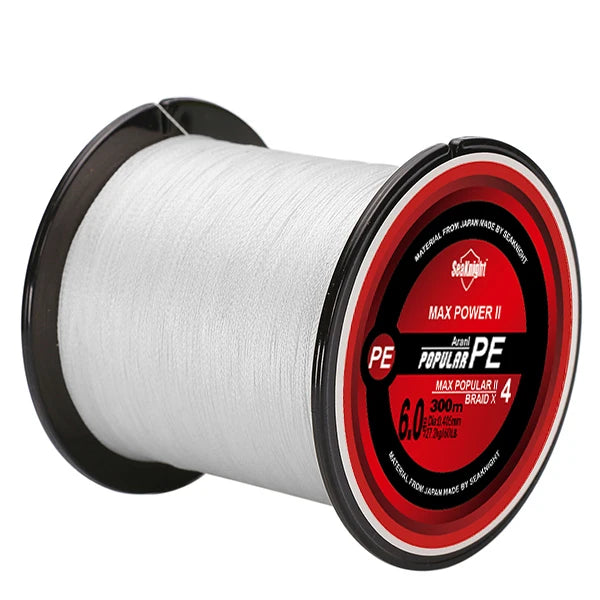 SeaKnight TriPoseidon Series 4 Strands 300M PE Braided Fishing Line (8-60LB) - Smooth Carp Multifilament - Image 8
